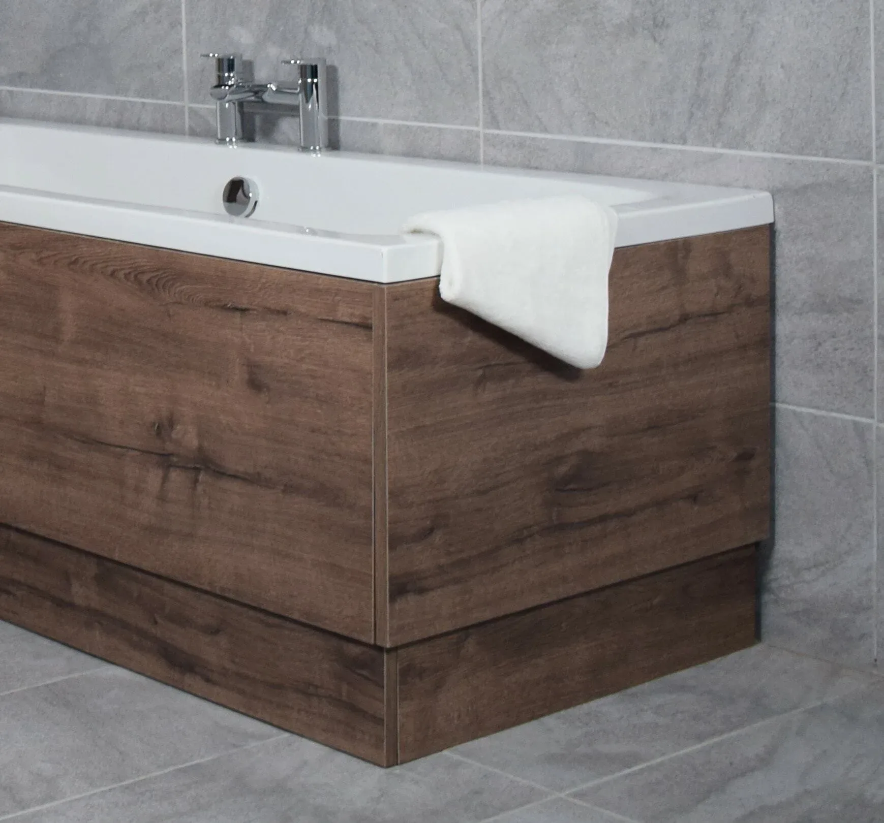 Heavy Duty MDF Bath Panels With A Walnut Oak Finish 4 Heavy Duty MDF Bath Panels With A Walnut Oak Finish - Image 2