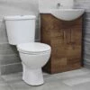 Griselle Close Coupled Toilet + 550mm Walnut Bathroom Basin Unit Set Cloakroom 2 Griselle Close Coupled Toilet + 550mm Walnut Bathroom Basin Unit Set Cloakroom -UK Bathroom Products Sales 2024 Walnut550 unit georgia toilet front