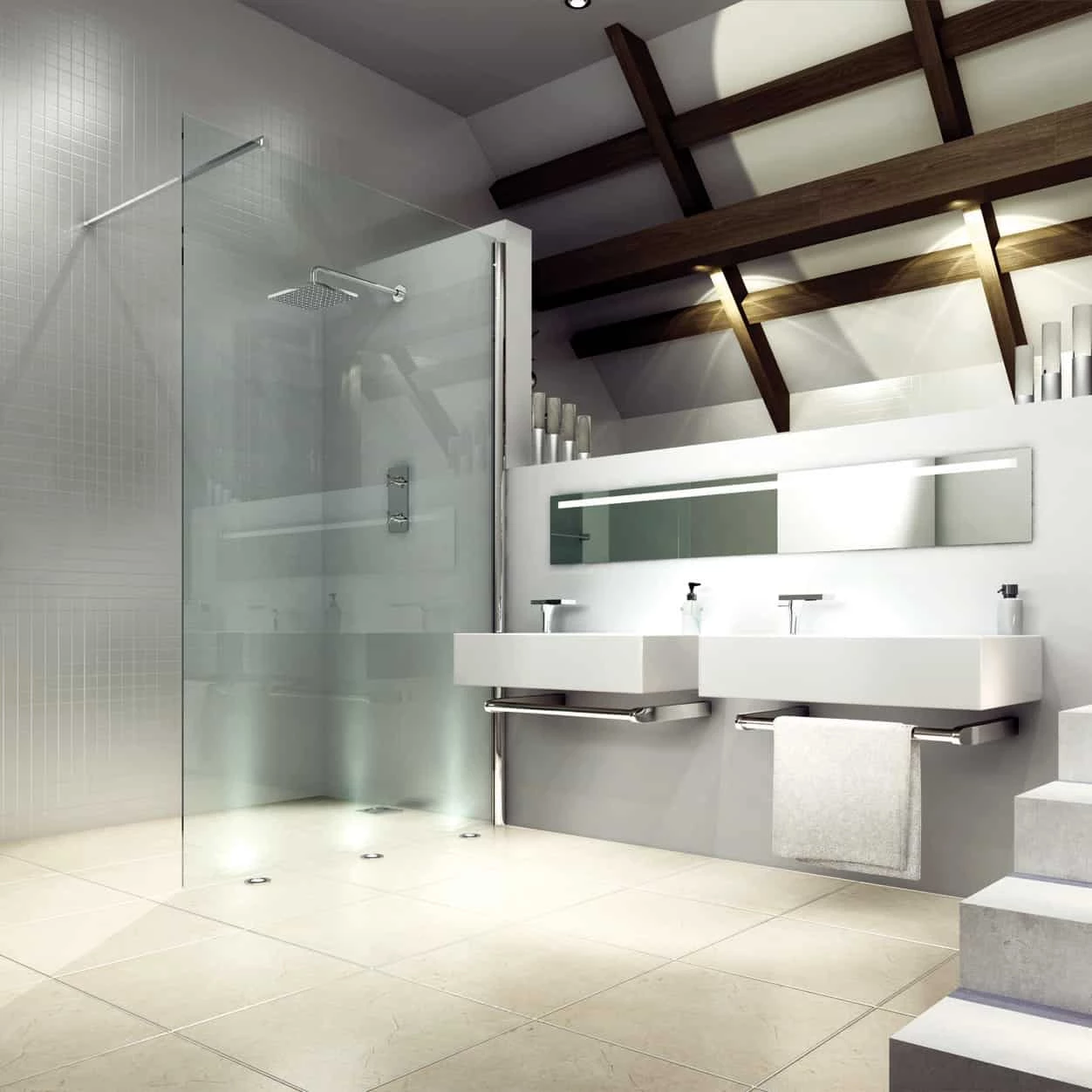 Merlyn 8 SeriesWetrooms Shower Wall With Tray Option / 5 Sizes 3 Merlyn 8 SeriesWetrooms Shower Wall With Tray Option / 5 Sizes