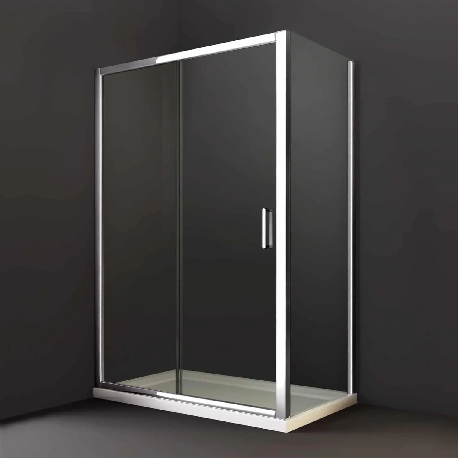 Merlyn 8 Series Sliding Shower Door With Tray Option 5 Merlyn 8 Series Sliding Shower Door With Tray Option - Image 3
